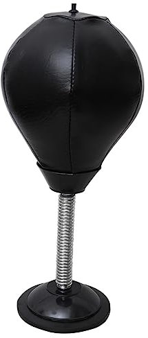 WESIEVYA Boxensack Mit Saugnapf Für Schreibtisch Kleiner Boxball Zum Stressabbau Robustes Material Miniball Für Zuhause Oder Büro Vertikaler Design Desktop-boxsack