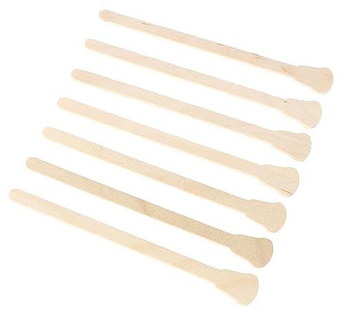 DRESSOOS 150stücke Holz-wachsspachtel Einweg-wachsstäbchen Für Haarentfernung Original Holzfarbe Salon Heimgebrauch Geeignet Für Heißes Und Streuwachs