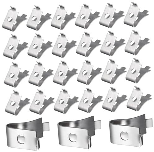 OSALADI 50 Stück Metallklammern Aus Edelstahl Regalhalter Für Schrankregale Stützclips Edelstahl-metallklammern Ersatzhalter Für Stabile Ablagen