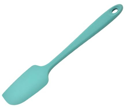 Spatule Cuisine,Spatule Flexible en Silicone Antiadhésif Ustensiles de Cuisine pour la Cuisson Résistant à la Chaleur de Anti-adhé Spatule à Pâtisserie pour la Cuisson de Gâteaux et de Crème(Vert)