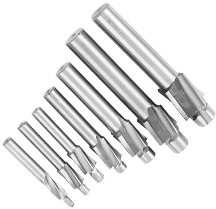 Fraises à lamer en acier rapide, 7 pièces, outil de rainurage pilote M8, M10, M12, jeu de forets à rainurer