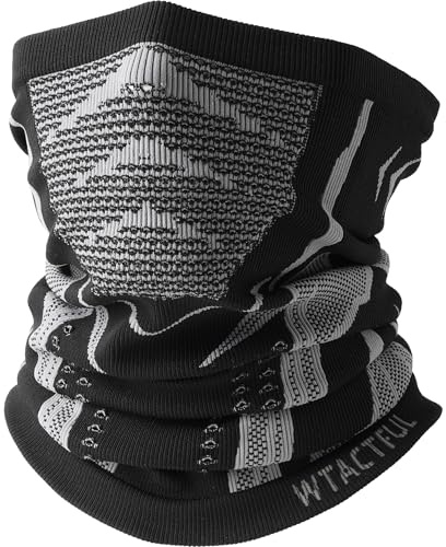 WTACTFUL Schlauchschal Herren (2 Stück/1 Stück) Halbe Sturmhaube Halstuch Herren Halswärmer Ski Mask Halsschlauc Neck Gaiter Atmungsaktive für Winter Motorrad Laufen Skifahren Snowboarden