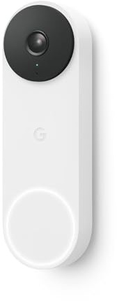 Google Nest Doorbell (Wired, 2nd Gen - Pro Version) - Wired Video Doorbell Camera - Doorbell Security Camera - Non-Retail Packaging - Snow