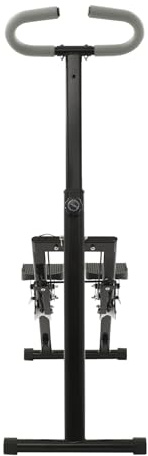 Klappbarer Treppensteiger Schwarz, Vertikale Klettermaschine mit LCD-Zähler (ohne Batterie), 1,2mm Karbonstahl für Heim-Fitness