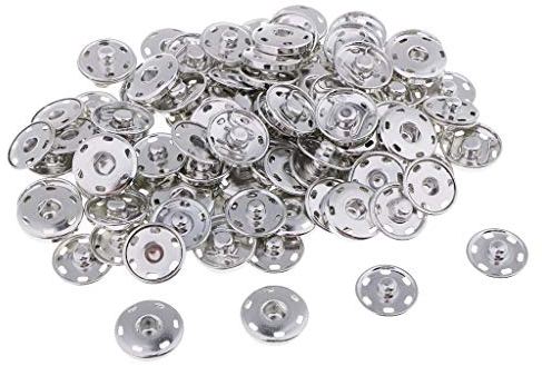 P Prettyia 50 Sätze Metall Druckknopf Annähen Druckknöpfe Zum Nähen Von Kleidung - 21 mm