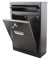 MantraRaj Wall Mounted Modern Post Box Mailbox Black Large Letter Box Post Mail Box Lockable With Keys | Post Letter Box for Home | Black Mail Box with 2 Keys Easy To Install Keep Your Mail Safe