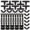 VooGenzek 50 Pièces Raccords d'Irrigation pour Tubes 16mm, Connecteur de Tuyau D'Eau D'Irrigation, Connecteurs Barbelés de Tuyaux pour Système d'Irrigation, Connecteurs Barbelés Systèmes d'Arrosage