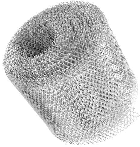 Mikikit Gutter Guard Mesh Aluminum Leaves Protection for Rain Gutter Outdoor Downspout Screening System