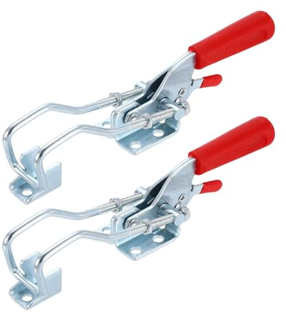 sourcing map 2 morsetti 431 a levetta M6 x 45 mm Capacità di tenuta regolabile a sgancio rapido Chiusure a scatto in ferro zincato Morsetti per coperchio fumatore Jig Tool Box Custodie porta