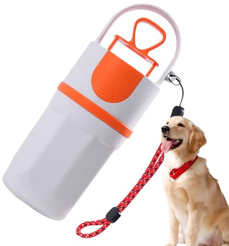 Pelle à déjections canines – Outil de ramassage de déjections canines avec distributeur de sacs – Outil de ramassage de déjections d'animaux à 6 griffes pour l'extérieur, le jardin, le parc, le
