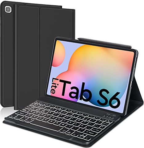 Funda Teclado para Samsung Galaxy Tab S6 Lite 2024/2022/2020 10.4 Pulgadas