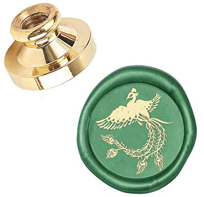 CRASPIRE Wax Seal Stempelkopf Phoenix Abnehmbare Versiegelung Messing Stempelkopf Für Kreative Geschenkumschläge Einladungskarten Dekoration