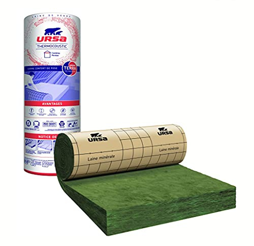 URSA Laine de Verre Thermo. Kraft, 3.5 x 1.2 m, EP. 260 mm, Lambda 40, R6.5