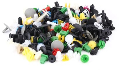 200 Stück Befestigungsclips Auto Befestigung Clips, Car Retainer Kit Karosserie Kunststoffnieten Befestigungssatz Türverkleidung Nylon Stoßstange Spreiznieten Klammern Innenverkleidung Clips