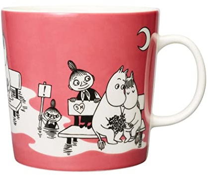 Arabia Moomin - Taza grande (0,4 L), diseño de rosas