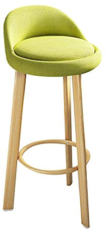 Trästol Trästol med fotstöd Enkel montering Farmhouse Barstolar för Inomhus Utomhus Hem Kök Business (Grå 79cm) (Grön 70cm) Made in China