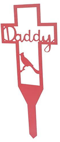 KONTONTY Metallkreuz Gartenstecker Grabmemorial Zeichen Kreuz Design Dekorative Friedhof Stake Für Hof Und Gartendekoration