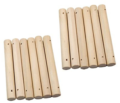 TEHAUX 25stücke Runde Holzstäbe Für -bastelarbeiten Robuste Holzstäbe Für Modellbau Haustierleiter Und Kreative Projekte