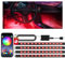 Zdovivot LED Auto Interni con 16 Milioni di Colori di RGB, Accessori Auto Interno con porta USB, Striscia LED con App, Regali per Uomini e Donne, Sincronizzazione Musicale