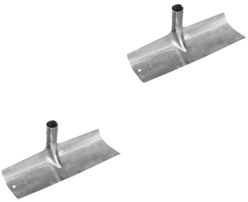 Gatuida 2 Piezas Raspador de Lodo arado de Mano estiércol Estribo Departamento Cerdo de jardín Limpio Pala de jardín Pala de excavación Pala de Limpieza Multifuncional Acero Carbono Silver