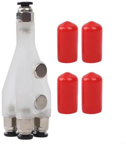 Gdfnmogo Lot de 4 adaptateurs PTFE pour tube de filament - Port d'extension pour Bambu Lab, modèles d'imprimante P1P P1S X1 X1C X1E A1 Mini ABS