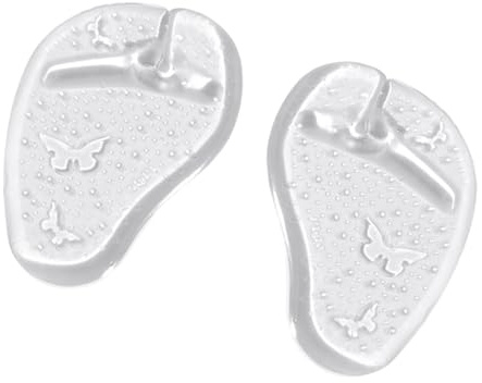 Teksome Einlegesohlen Für Damen,Gel Einlagen Fuer Sandalen | Klare Vorfuss Einlagen Rutschfeste Zehenschoner Flops Unisex Haus Freizeit