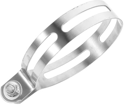 PLAFOPE Abrazadera de Acero Inoxidable para Escape de Moto Ajustable para Reparación y Soporte Seguro de Tubo de Escape Accesorio de Vehículo Duradero y Versátil