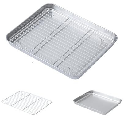 Set med 2 bakplåtar och ugnsgaller, kakavlopp, ostställ för hemmakök, matlagningsgadget, kylgaller (M)