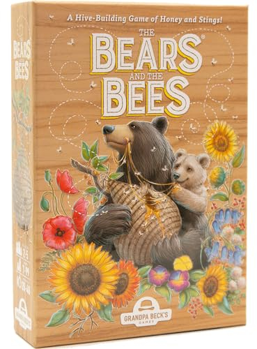 Grandpa Beck's Games The Bears and the Bees Delightfully Strategic Tile Laying Card Game - from The Creators of Cover Your Assets & Skull King - 2-5 Players Ages 7+