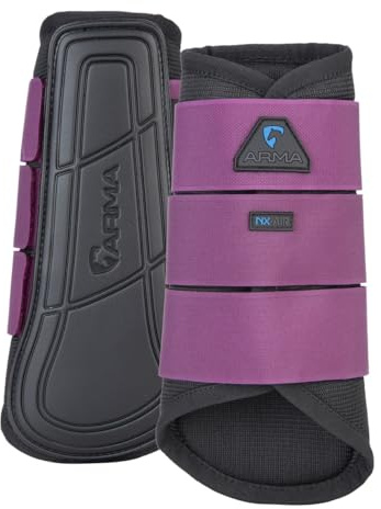 Shires Arma Air Motion Bürstenstiefel in Pflaumenfarbe, Pferdestiefel EXTRA Fulll, Pflaume