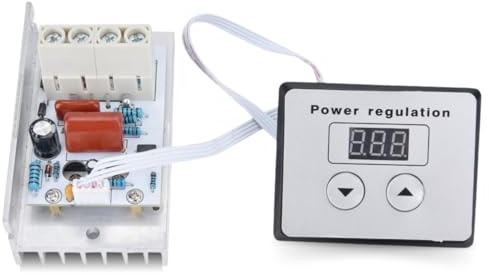 Jadeshay SCR Spannungsregler 230v, 10000W SCR Elektronischer Spannungs-Regler Drehzahlregelung Dimmer Thermostat AC 220V 80A