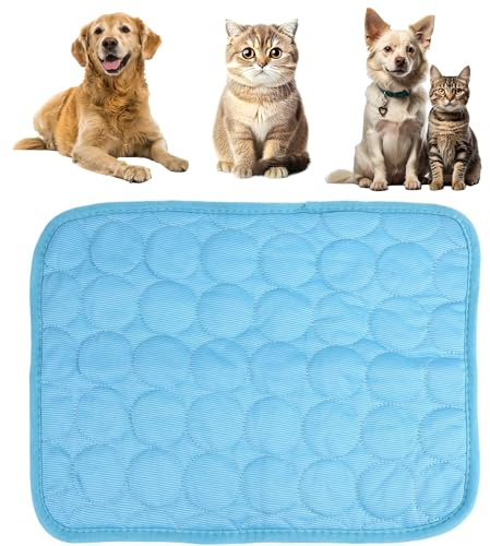 ASAB Pet Cooling Mat 40 x 30cm - Non-Toxic Gel Cushion for Dogs, Cats, Puppies, Kittens and Rabbits - Easy to Clean Self-Cooling Comfy Animal Pillow in Hot Summer