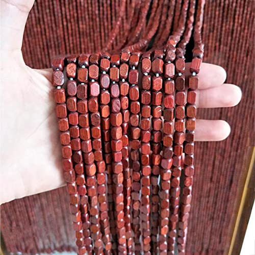 Natural Wood and Bamboo Beaded Curtain,Doorway Hanging Beads,Summer Hanging Beads Blind Fly Curtain Screen Panel for Doorway Room Divider Window Hallway Entrance Decor,Custom (120 strands 120x120cm)
