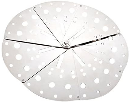 Cabilock Couvercle Anti-Débordement Réglable En Acier Inoxydable 12-22 Cm Couvercle Multifonction Pour Casseroles Avec Orifice De Vapeur Et Anneau De Préhension