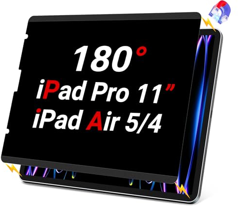 ZOEGAA 2-Wege Magnetischer Sichtschutz für iPad Pro 11 (2022-2018)/iPad Air 5. Generation 2022/iPad Air 4 10.9 Zoll, Abnehmbare Anti Blaulicht Sichtschutzfolie iPad Pro 11 Zoll