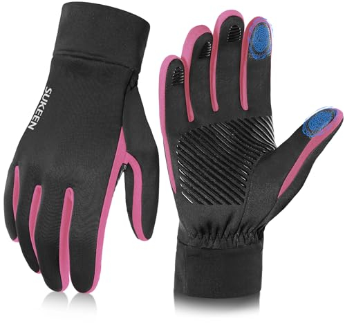 Winter Handschuhe Herren Damen Thermo-Handschuhe Touchscreen Winterhandschuhe Fahrradhandschuhe Anti-Rutsch Winddicht Handschuhe zum Autofahren Radfahren Skifahren Arbeiten Outdoor
