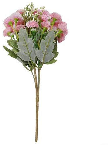 Decorative Artificial Carnation Flowers Set, Includes 5 Forks and 20 Heads for Stylish Home Decor