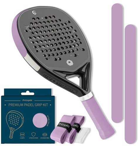 Overgrip y Protector para Pala de Pádel – Set de 2 Grips, Anillo y 2 Protectores Colores Pastel – Accesorios para Raquetas- Compatible con Pádel y Tenis – PT·GripKit