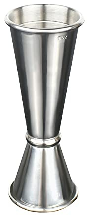 304 Stainless Steel Cocktail Double Jigger Japanese Style Measuring Oz Cup Bar Tool Shot for Bartending Bartender Jiggers Ounce Measurements Alcohol Drink Markings Perfect Party Silver Kitchen Tools