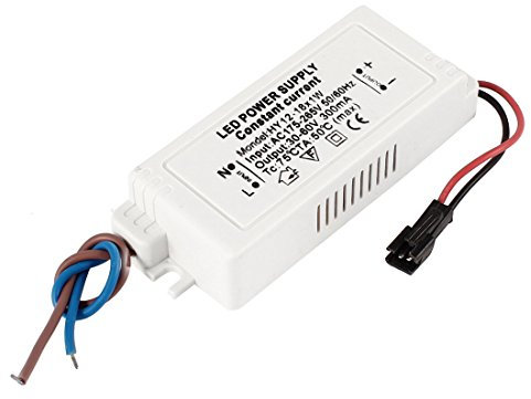 Ruilogod Adaptador de controlador de fuente de alimentación HY12-18x1W LED AC 175-265V DC 30-60V 300MA