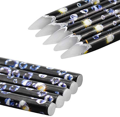10 Stück Nail Art Stifte, Diamond Painting Nagelstift-Set für Dekoration mit Strasssteinen, Wachsstift Nageldesign Zubehör für Nails Strass Werkzeugstift für DIY Nagelkunst und Diamond Painting