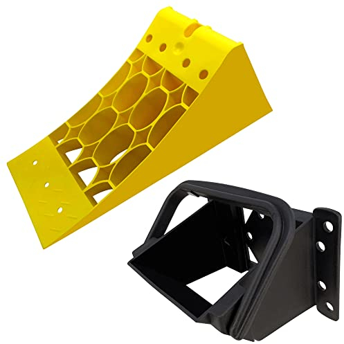 SAMETRUCK Hemmschuh Unterlegkeil bis 3500kg 3,5to Radlast mit Halter PKW KFZ LKW Anhänger G36 E36