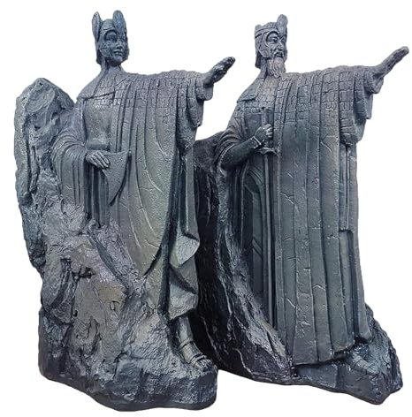 Lord of The Rings Bookends, Resin Decorated Bookshelf, 9.8 Inch Lord of The Rings Gifts Book Ends Non-Slip Book Divider for Library Office Home Study