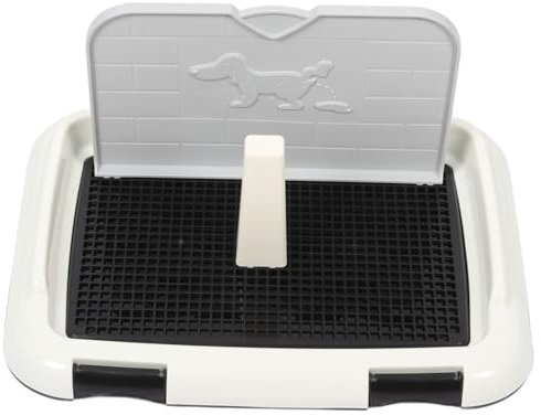 TOGEVAL Hundetoilette Für Welpen Und Kleine Hunde Großes Stabiler Kunststoff-trainingstablett Mit Spritzschutz Multifunktionales Indoor-Haustier-wc Langlebiger Urinbehälter Pflegeleicht Un