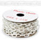 Plastic Barrier Chain - Plastic Chain for Safety Control - Barrier Fencing for Queue Management - Chain Link Fencing for Temporary Barriers - Safety Barrier with High Visibility - 25m - White