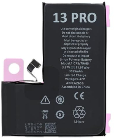 OnlyTech - Batterie Premium de Remplacement pour iPhone 13 Pro - 3095mAh - avec adhésif