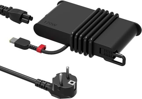 PowerPortnerLink Cargador Slim 170W Compatible con Lenovo Legion Slim 5 5P S7 5i Yoga Pro 7 IdeaPad Pro 5 ThinkPad P1 P50 P51 P52 P53 P70 P71 P73 P16 P15 T15g X1 Extreme LOQ 15 16 Laptop