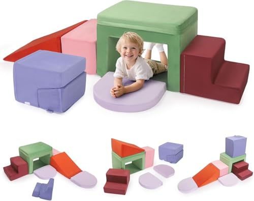 Climbing frames for children, soft play foam building blocks for children,climbing toys for toddlers aged 1-3 years (JMN-254)
