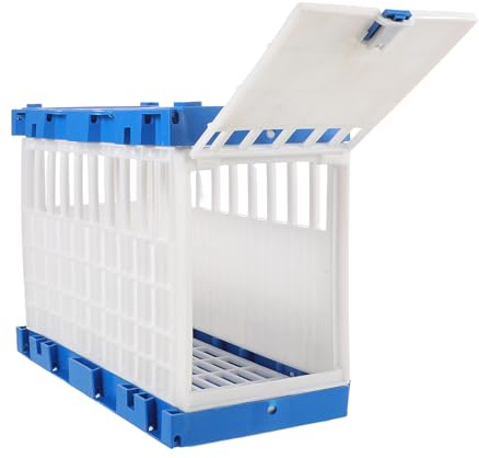 Toddmomy Jaula de Liberación de Aves Porta Transportadora Caja de Transporte de Carreras para Entrenamiento y Visitas al Veterinario de Plástico Ligero