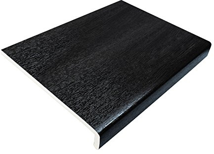 225mm Black Ash UPVC Window Board/Cill Cover 2.5m Long 9mm Thick Plastic Window Sill Capping